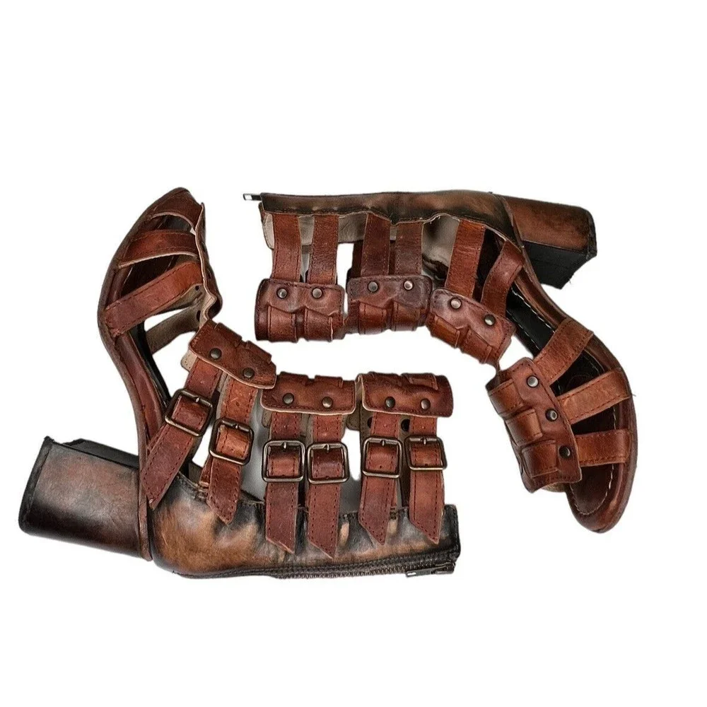 FREEBIRD‎ BY STEVEN Zeus Sandal’s Cognac Women’s Size 9